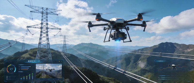 Power Line Inspection UAV Drone for Electrical Infrastructure Monitoring