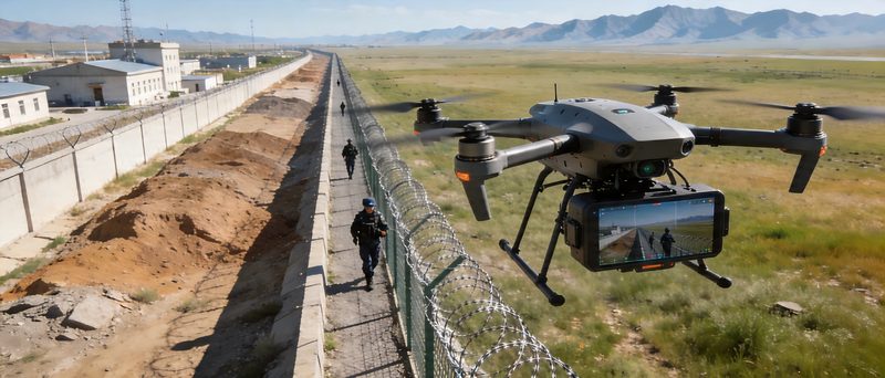 Security Surveillance UAV Drone for Border Patrol and Urban Monitoring